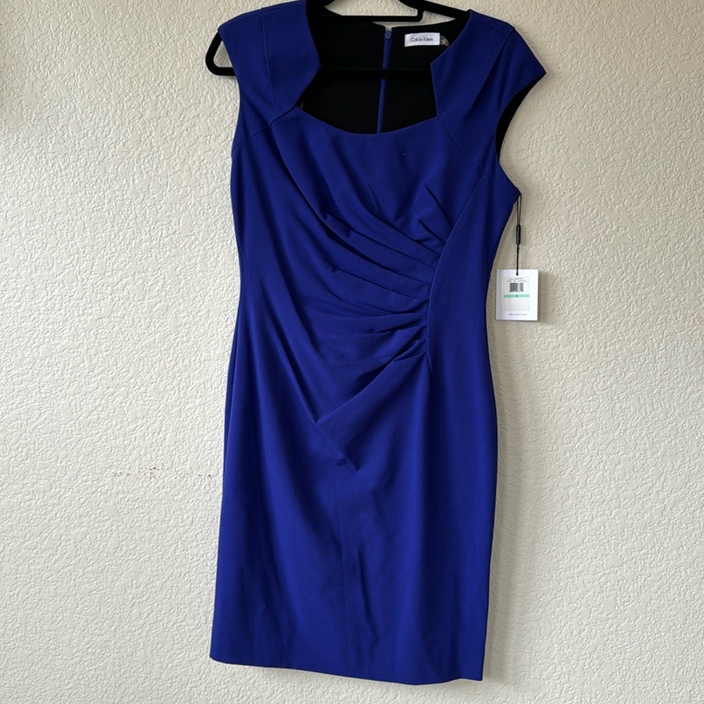 Calvin Klein dress. Color: Byzantine.